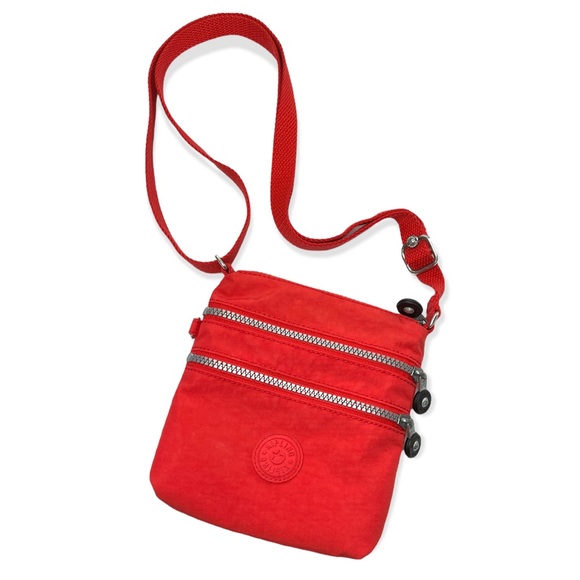 Kipling Handbags - Kipling Alvar Extra Small Crossbody Mini Bag Lightweight Nylon Red